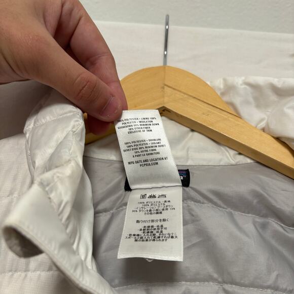 Patagonia Packable Goose Down Full Zip Puffer Jacket White Women’s M - Picture 6 of 7